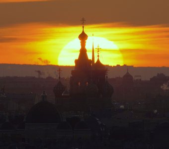 «Петербургские закаты» Спас на Крови, Адмиралтейство и Спасо-Преображенский собор