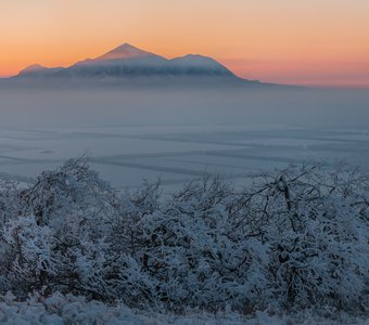 Бештау на закате