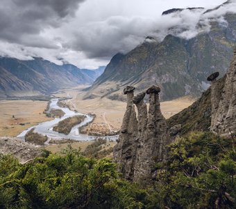 Каменные грибы Алтая