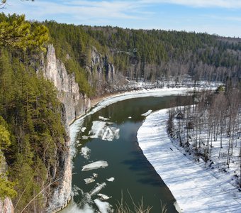 Начало ледохода на реке Чусовая