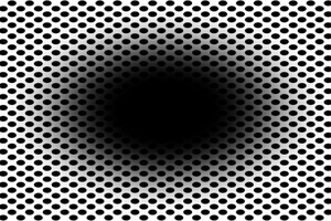 Жуткая оптическая иллюзия: эта черная дыра движется прямо на вас