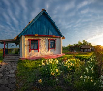 Рассвет в деревне