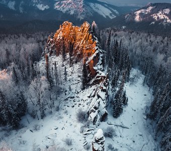 Заповедник столбы скала Китайская стенка