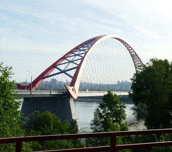 Бугринский мост через реку Обь. Новосибирск.