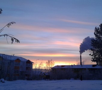 Рассвет в Якутии