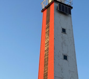 Деревянный маяк в Кронштадте