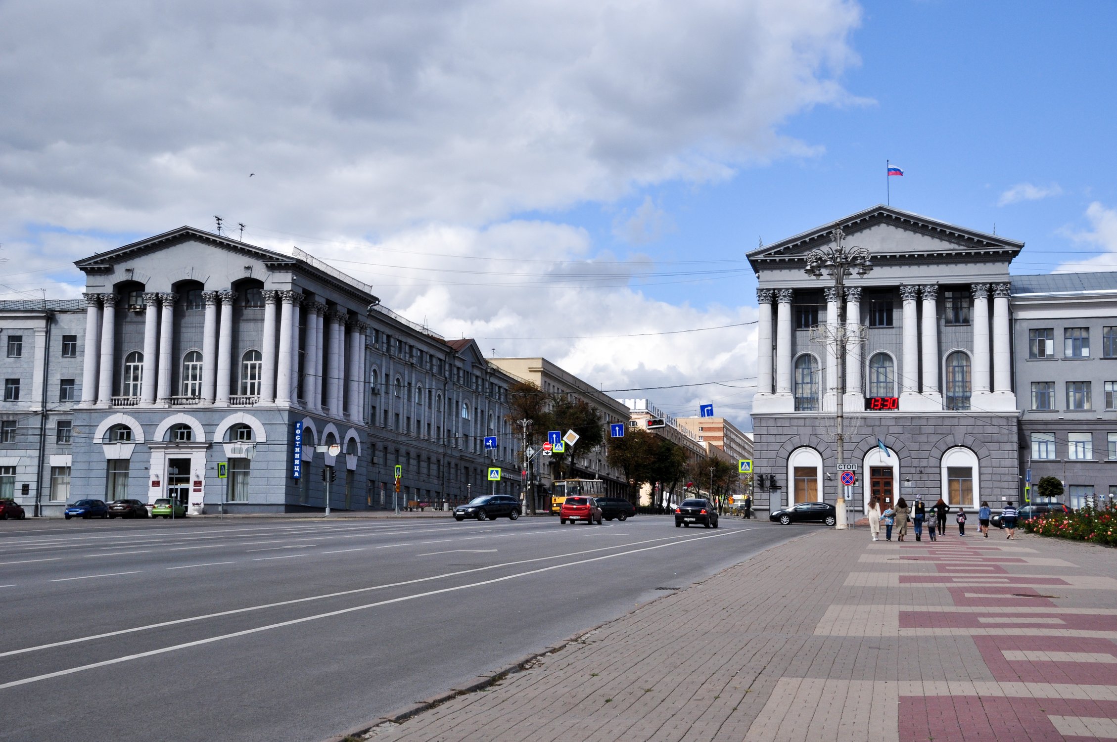Панорама на Красную площадь, город Курск