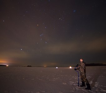 Особенности ночной рыбалки в зимний период