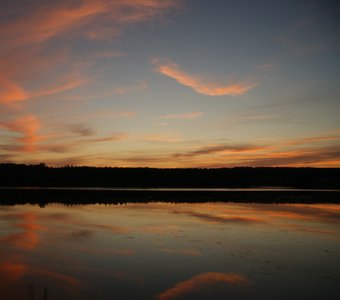 Закат на Ефимьевском озере