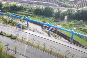 В Китае запустили новый левитирующий поезд на магнитной подушке