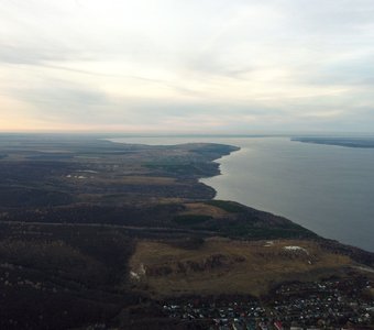 Вид на Волгу и окрестности Сенгилеевского района