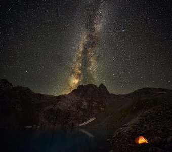 Млечный путь над Софийскими озерами