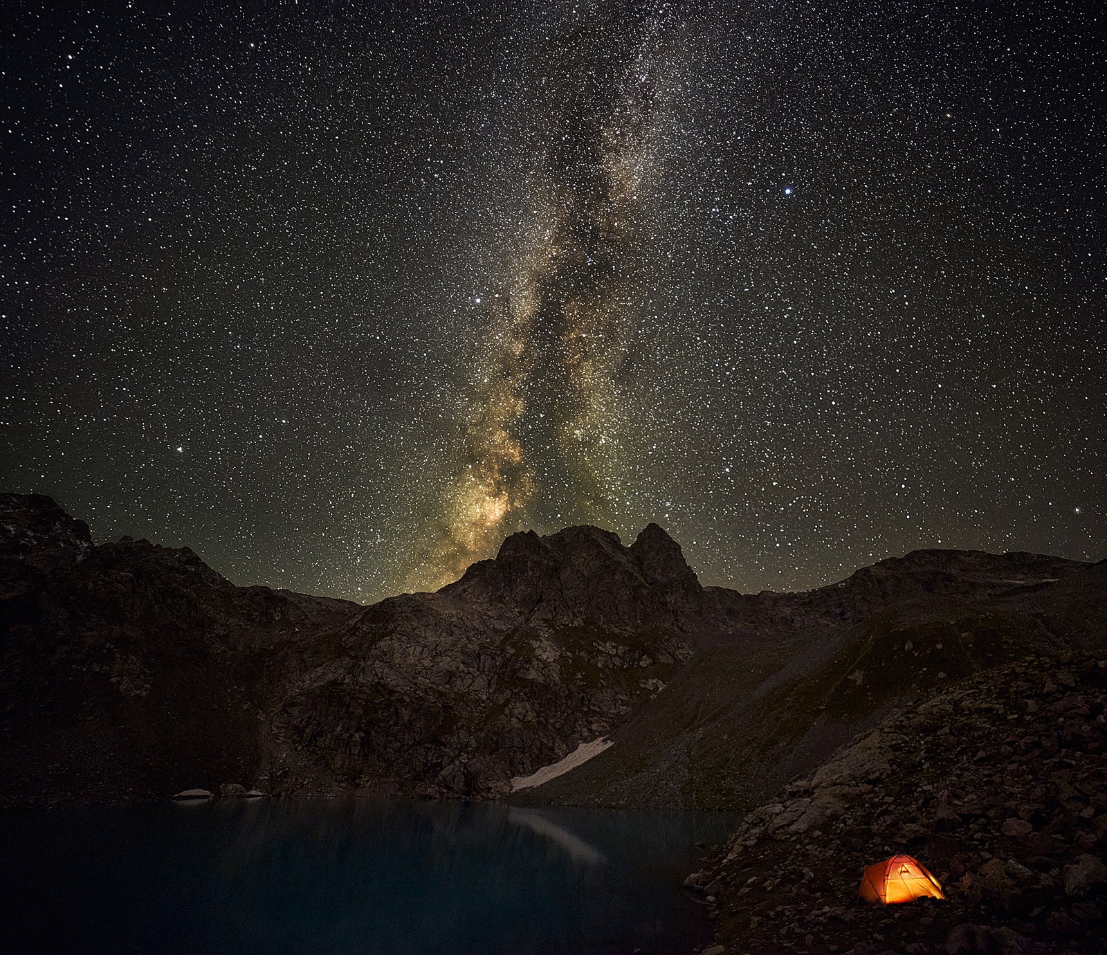 Млечный путь над Софийскими озерами