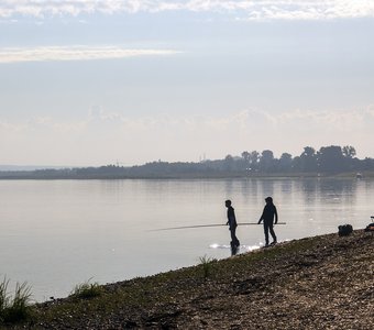Рыбаки в Енисейске