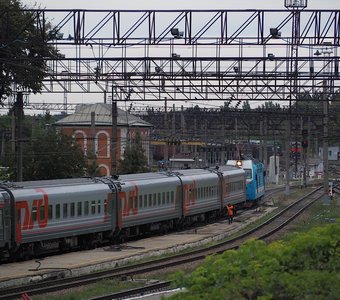 На железнодорожной станции в Ельце