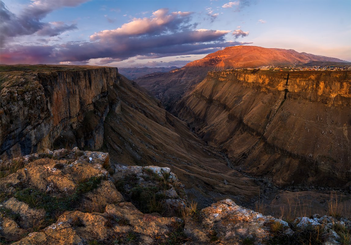 Закат на Сулакском каньоне