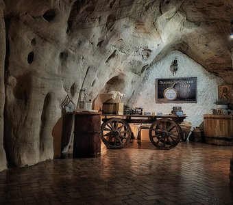 В хозяйственных пещерах Псково-Печерского монастыря