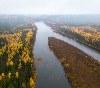 Осенняя река Ижма