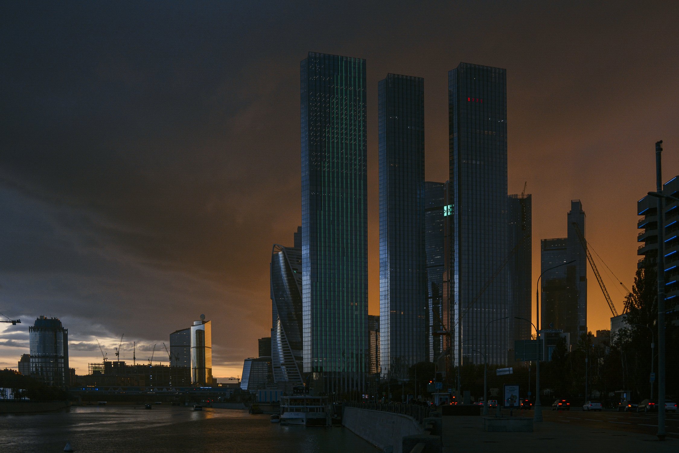 Закат у Москва-Сити