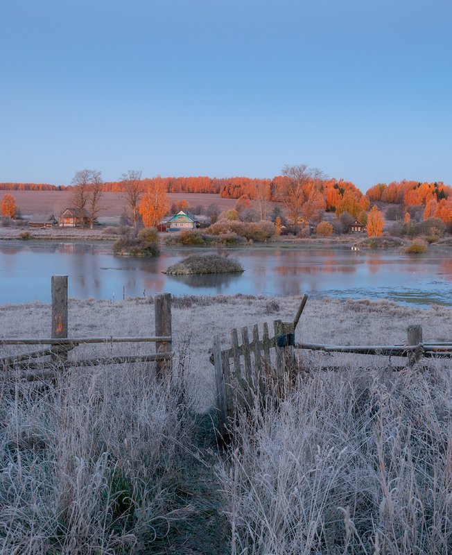 Октябрьские утренние заморозки в Верхосунье — Фото №1445732