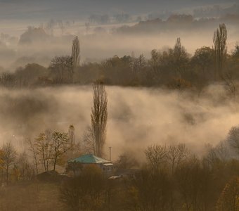 Осенний туман в долине