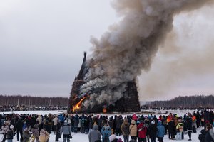 Строим планы на Масленицу 2024: в Никола-Ленивце сожгут огромный арт-объект