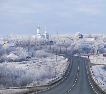 Первый снег в Мордовии