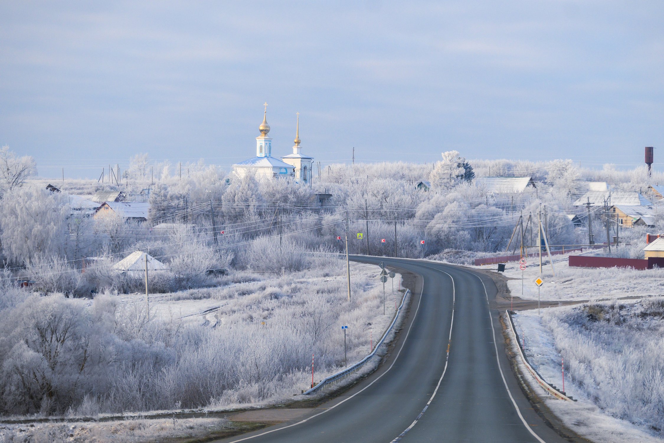 Первый снег в Мордовии