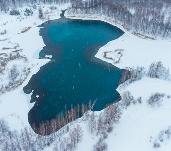 Озеро Ключик зимой. Нижегородская область