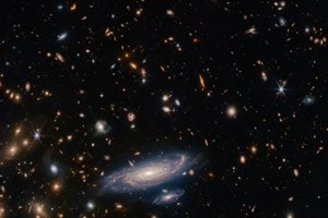 «Уэбб» показал россыпь спиральных галактик на крошечном участке неба