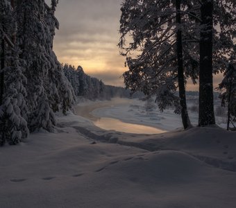 Сумерки на берегах Белой