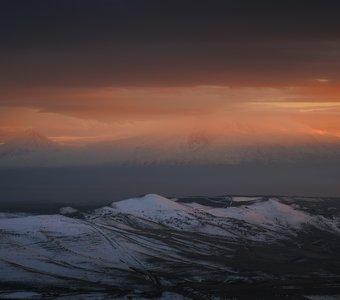 Закатная феерия с видом на Арарат. 4