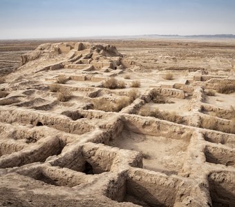 Руины Тобрак-кала столицы древнего государства Хорезм