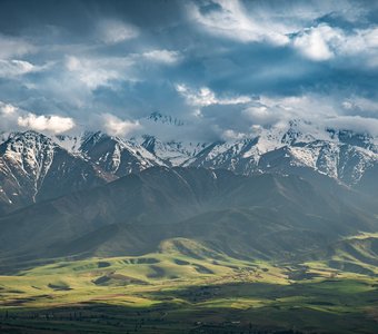 Чуйская долина после дождя, Киргизия