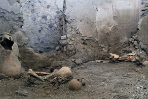 В Помпеях обнаружили еще два скелета жертв извержения Везувия