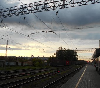 Закат на вокзале