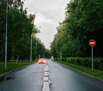После дождя. Сиреневый бульвар, Москва