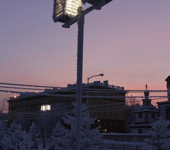 Закат в Иркутске