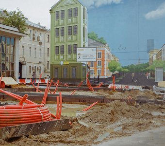 Реконструкция площади Красные ворота. Москва