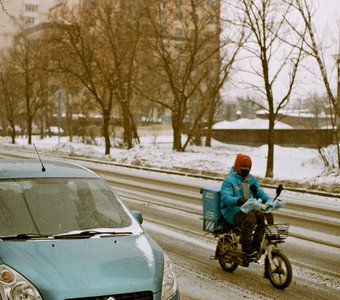Из истории "Охотники на снегу". Никитинская улица, Москва