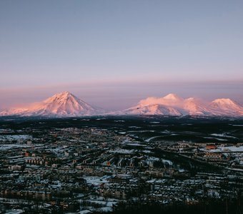 Закат на Камчатке