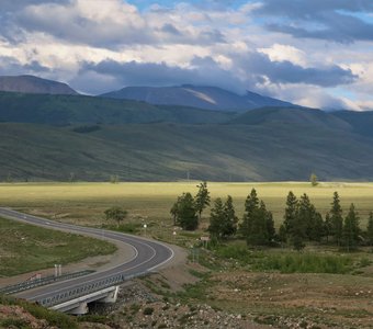 Чуйский тракт в Курае