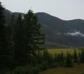 Горный пейзаж, поселок Акташ, Горный Алтай