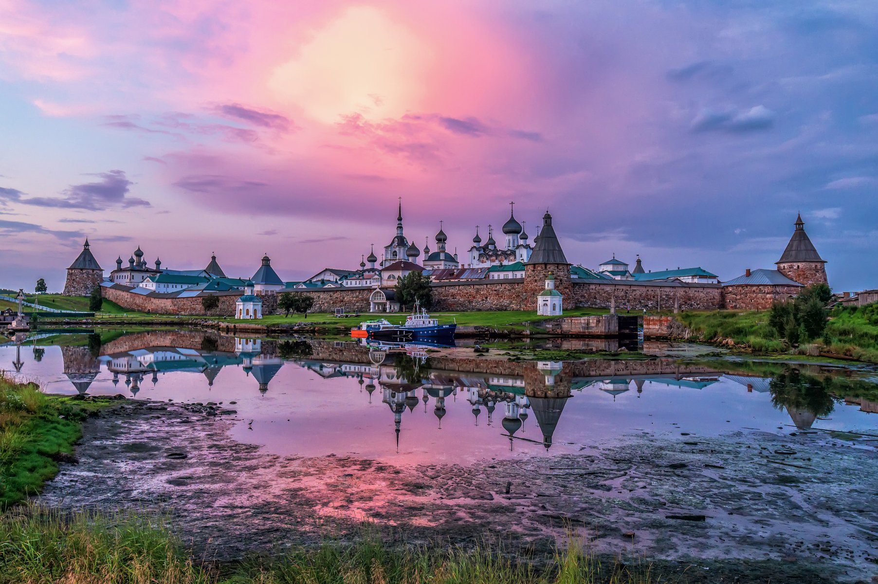 Белое море,Соловецкий монастырь,Архангельск