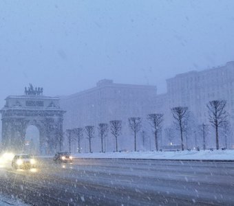 Московский снегопад