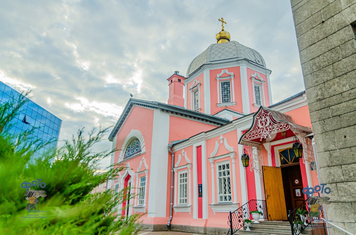 Воскресенский храм Курск рисунок