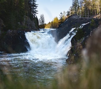 Водопад Кивач в мае
