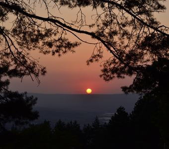 Закат на горе Красное солнышко. Июль 2020 года