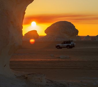 Закат в Белой пустыне