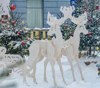 Новогодние украшения города Курска. город Курск